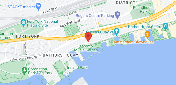 map of #802W -480 QUEENS QUAY
